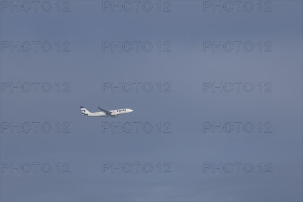 Airbus aircraft of Iran air in flight, London, England, United Kingdom, Europe