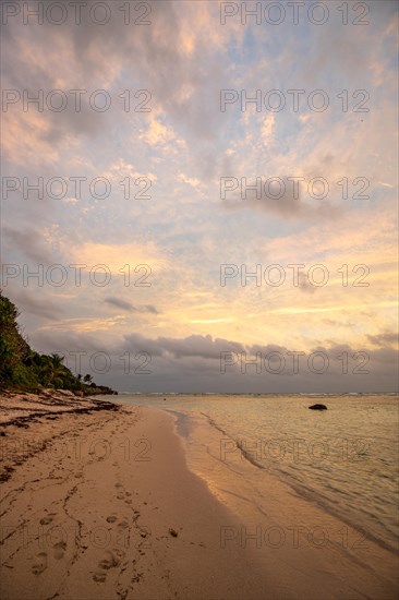 The most beautiful beach, whether sunrise or sunset, can be found on Guadeloupe, Caribbean, French Antilles, France, Europe