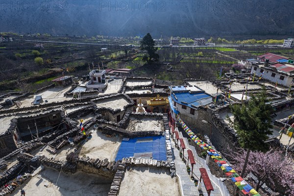 Historical village of Marpha, Jomsom, Nepal, Asia