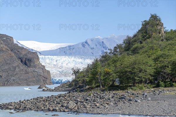 Glacier, Lago Grey, Torres del Paine National Park, Parque Nacional Torres del Paine, Cordillera del Paine, Towers of the Blue Sky, Region de Magallanes y de la Antartica Chilena, Ultima Esperanza Province, UNESCO Biosphere Reserve, Patagonia, End of the World, Chile, South America