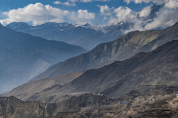 Mutinath, valley, Kingdom of Mustang, Nepal, Asia