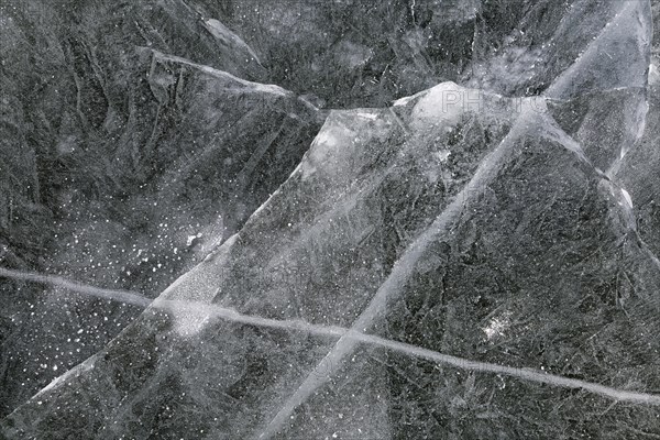 Winter, ice structure, Saint Lawrence River, Province of Quebec, Canada, North America