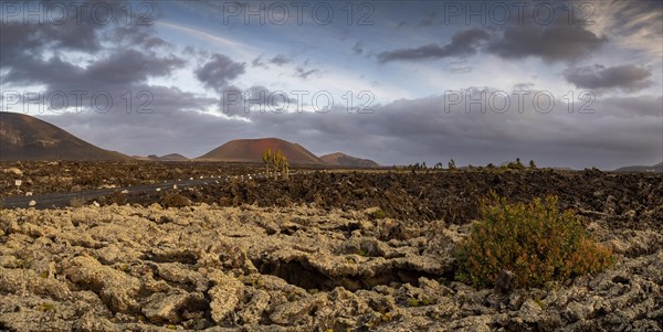 Caldera Colorada, Parque Natural de Los Volcanes, Masdache, Lanzarote, Canary Islands, Spain, Europe