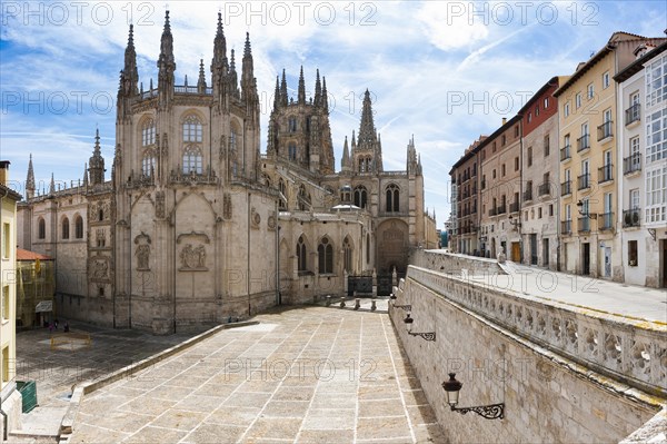 Cathedral of the Virgin Mary, Leon, church, sacred building, building, old town, city centre, historic, Christianity, religion, Gothic, Gothic, building, architecture, UNESCO, World Heritage Site, architectural style, Middle Ages, travel, holiday, tourism, city trip, Burgos, Spain, Europe