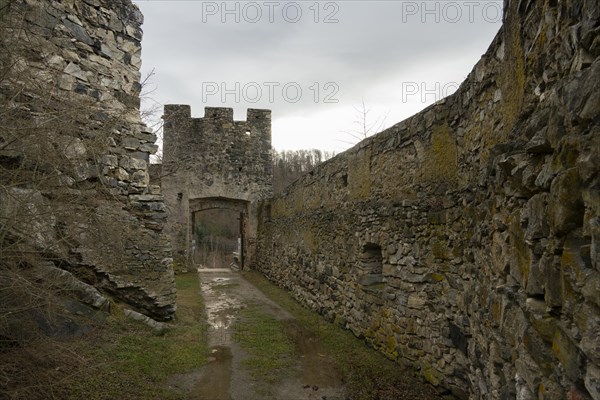 Dobra castle ruins, Dobra reservoir, Waldviertel, Lower Austria