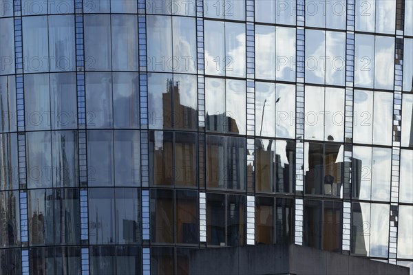 Office block skyscraper building close up of window details, City of London, England, United Kingdom, Europe