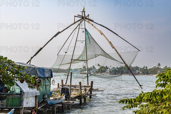 Chinese Fishing nets, Kochi, Kerala, India, Asia