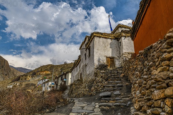 Remote Tetang village, Kingdom of Mustang, Nepal, Asia