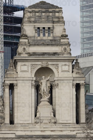 Statue of Father Thames, Trinity Square, City of London, England, United Kingdom, Europe