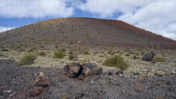 Caldera Colorada, Parque Natural de Los Volcanes, Masdache, Lanzarote, Canary Islands, Spain, Europe