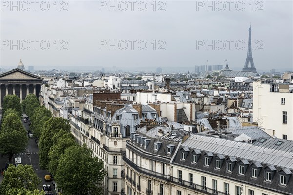 View from Galeries Lafayette department stores', Paris, Ile-de-France, France, Europe