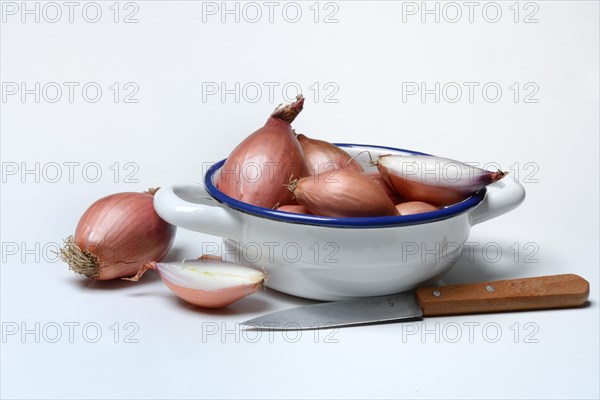 Shallots in peel, Allium cepa