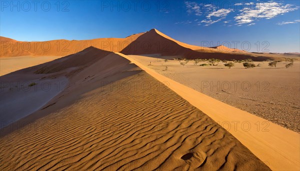 AI generated, The highest sand dunes in the world in Namibia, Sossusvlei