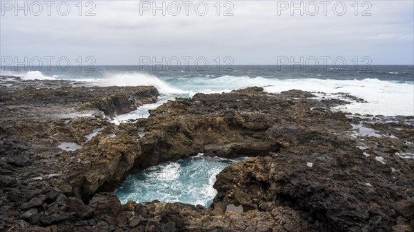 Surf at Playa de Orzola, Lanzarote, Canary Islands, Spain, Europe