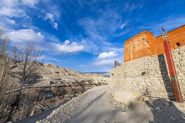Walls Of The King's Palace In Lo Manthang, Kingdom of Mustang, Nepal, Asia