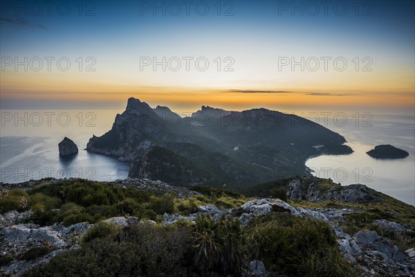 Sunrise, Cape Formentor, Port de Pollenca, Serra de Tramuntana, Majorca, Majorca, Balearic Islands, Spain, Europe