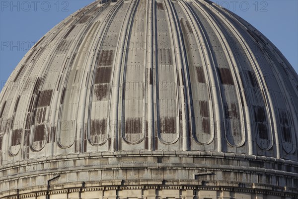 Close up of the Dome, St Paul's Cathedral, City of London, England, United Kingdom, Europe