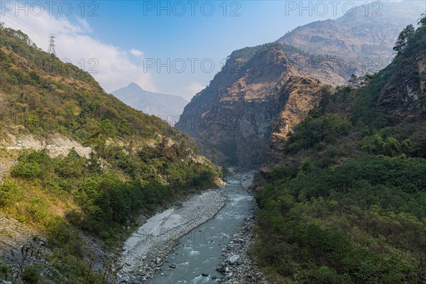 Wild valley, along the highway to Jomsom, Nepal, Asia