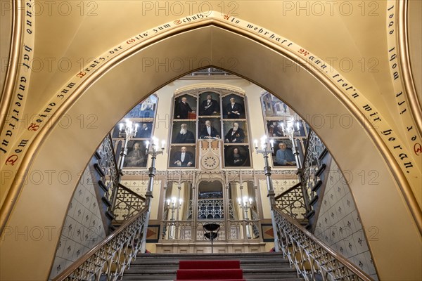 Riga. The Small Guild, also known as St John's Guild or Stube zu Soest. Staircase, Riga, Latvia, Europe