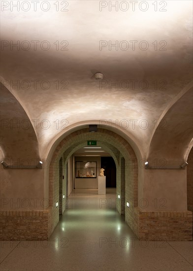 Neues Museum, exhibition in the cellar vault, Museum Island Berlin, Germany, Europe