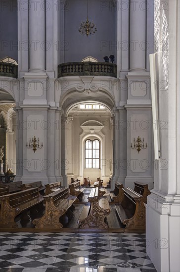 Interior view of the Catholic Court Church in Dresden, Saxony, Germany, 25 August 2016, for editorial use only, Europe