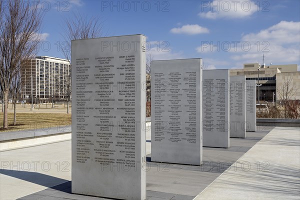 Lansing, Michigan, The Michigan Law Enforcement Officers Memorial honors police officers who have died in the line of duty