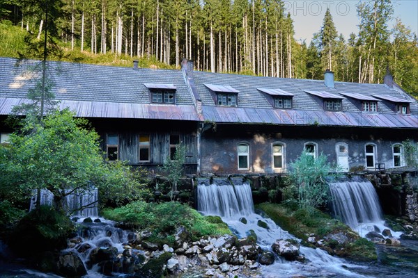 Old scythe factory Schroeckenfux, scythe forge, on the Brauner Weg hiking trail or scythe theme trail, Piessling river, Rossleithen, Upper Austria, Austria, Europe