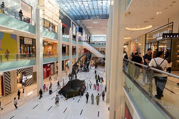 The Dubai Mall shopping centre. The largest mall in the world offers countless shopping and entertainment options. Dubai, United Arab Emirates, Asia