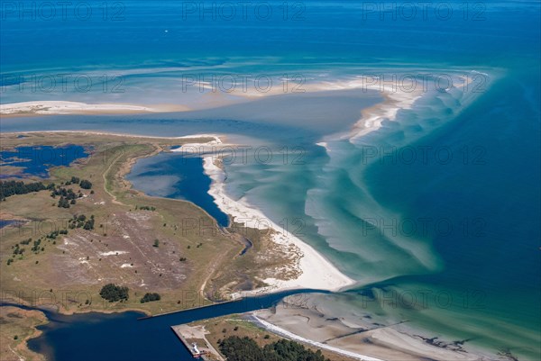 Darss, aerial, Darsser Ort, coast, Baltic Sea, sea, beach, nature, headland, peninsula, sediment deposit, Fischland-Darss-Zingst Fischland, Mecklenburg-Western Pomerania