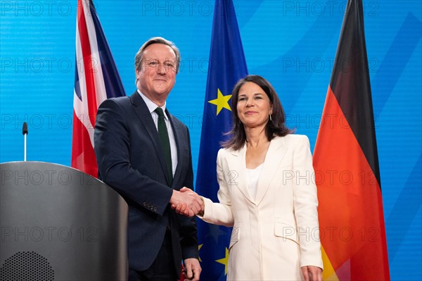 David Cameron, Foreign Secretary of Great Britain and Northern Ireland, meets Annalena Baerbock (Alliance 90/The Greens), Federal Foreign Minister. Berlin, 07.03.2024
