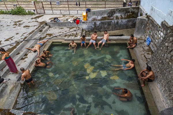 Tatopani Hot Spring, along the highway to Jomsom, Nepal, Asia