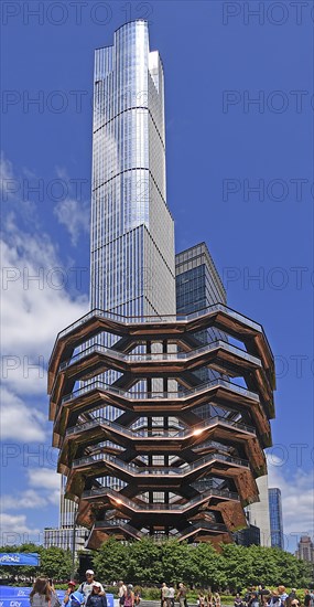 The Vessel, high-rise building 35 Hudson Yards, Chelsea neighbourhood, West Manhattan, New York City, New York, USA, North America