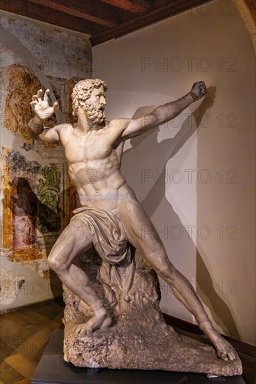 Prometheus, 1827, Antonio Marsure, Museo Civico d'Arte, Palzuo Ricchieri, Old Town with splendid aristocratic palaces and Venetian-style arcades, Pordenone, Friuli, Italy, Pordenone, Friuli, Italy, Europe