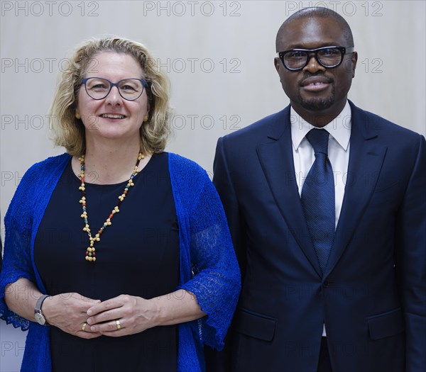 Svenja Schulze (SPD), Federal Minister for Economic Cooperation and Development meets Romuald Wadagni, Minister of Finance and Economy, Cotonou, 6 March 2024.photographed on behalf of the Federal Ministry for Economic Cooperation and Development