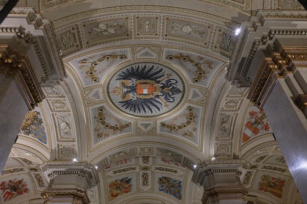 Ceiling, Room XXVII, Kunstkammer, Kunsthistorisches Museum Vienna (KHM), Laimgrube, Vienna, Austria, Europe