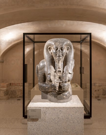 Upper part of the statue of a Nile god, Egyptian and New Museum, Museum Island, Berlin, Germany, Europe