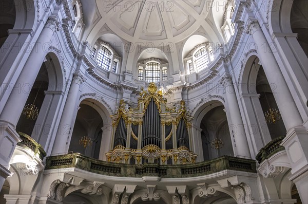 Interior view of the Catholic Court Church in Dresden, Saxony, Germany, 25 August 2016, for editorial use only, Europe