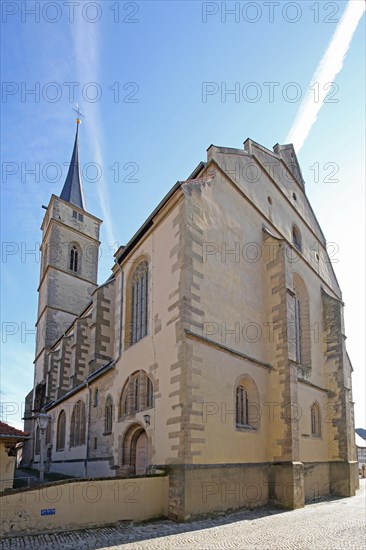 Gothic St Vitus Church, Iphofen, Lower Franconia, Franconia, Bavaria, Germany, Europe