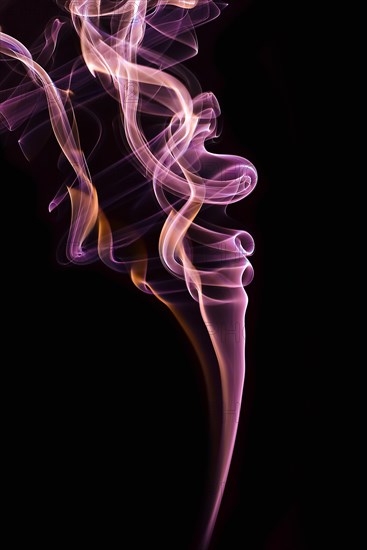 Rising smoke or smoke from a cigarette, Bavaria, Germany, Europe