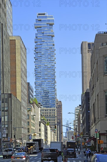 Residential tower 53 Leonard St Condo, Lower Manhattan, New York City, New York, USA, North America