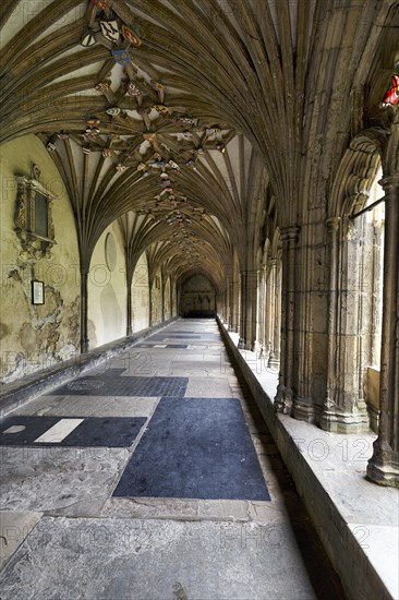 Canterbury Cathedral, The Cathedral of Christ Church, Cloister, Canterbury, Kent, England, Great Britain