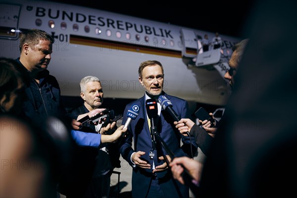 Christian Lindner (FDP), Federal Minister of Finance, gives a press statement after the G20, G7 Finance Ministers and Central Bank Governors Summit 2024, in Sao Paulo, 29 February 2024. Photographed on behalf of the Federal Ministry of Finance (BMF)
