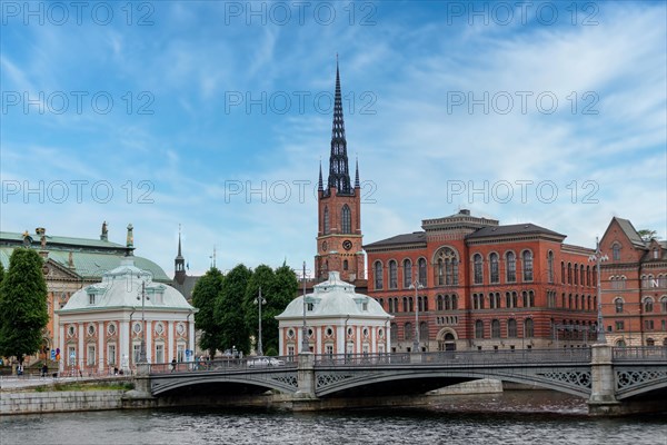 Skyline of Riddarholmen Island, part of Gamla Stan, Stockholm, Sweden, Europe