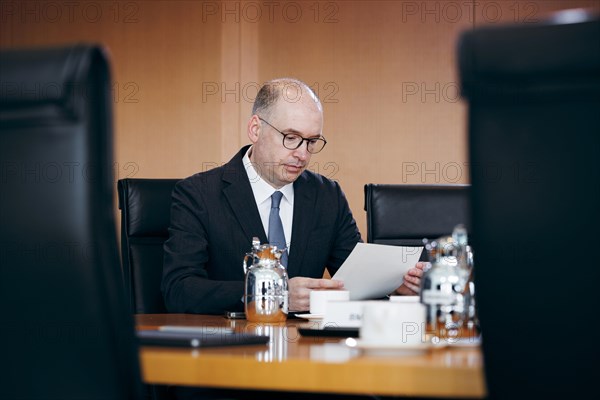 Niels Annen, Sts BMZ, recorded during a cabinet meeting at the Federal Chancellery in Berlin, 6 March 2024