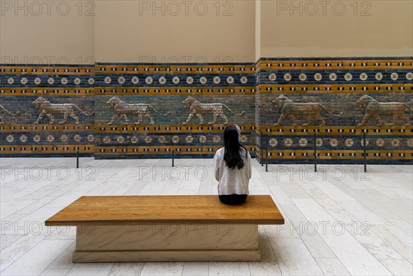 Entrance to the Ishtar Gate of Babylon, Pergamon Museum, Berlin, Germany, Europe