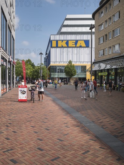 Ikea, furniture store, shopping street, Neue Grosse Bergstrasse, Ottensen, Altona, Hamburg, Germany, Europe