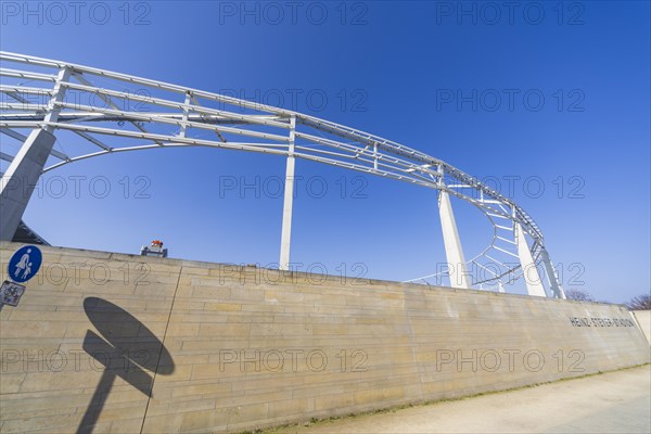 The Heinz Steyer Stadium is a football stadium with athletics facilities in the Friedrichstadt district of the Saxon state capital of Dresden that is currently being renovated. It was initially called Stadion am Ostragehege of the Dresdner SC. In 1949 it was renamed after the communist footballer Heinz Steyer, who was executed in 1944, Dresden, Saxony, Germany, Europe