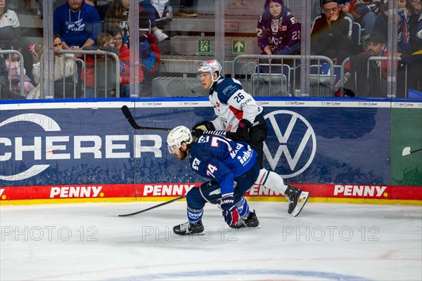 10.03.2024, DEL, German Ice Hockey League season 2023/24, 1st playoff round (pre-playoffs) : Adler Mannheim against Nuremberg Ice Tigers (2:1)