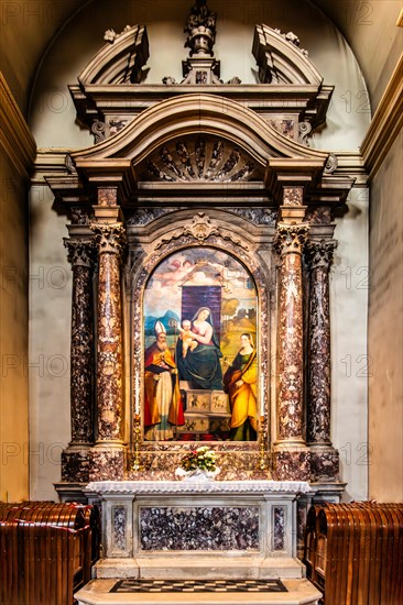 Altar of St. Blaise, Giovanni Battista Bettini, 18th century, Duomo di San Marco, old town centre with magnificent noble palaces and arcades in Venetian style, Pordenone, Friuli, Italy, Pordenone, Friuli, Italy, Europe