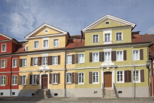 Historic houses in the Seegasse, Bad Windsheim, Middle Franconia, Franconia, Bavaria, Germany, Europe